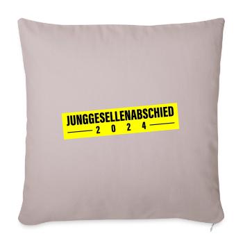 Bachelor Party 2024 - Sofa pillowcase 17,3'' x 17,3'' (45 x 45 cm) - light taupe - Front