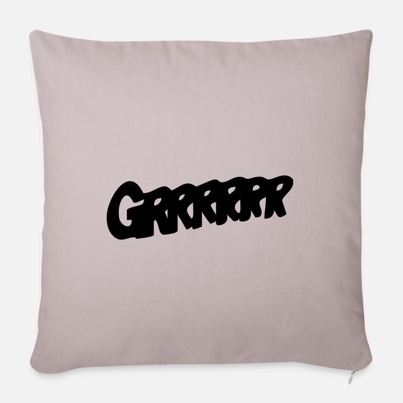 grrr - Sofakissenbezug 45 x 45 cm - helles Taupe