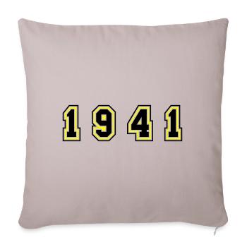 Numéro de l’année 1941 - Housse de coussin décorative 45 x 45 cm - taupe clair - Devant