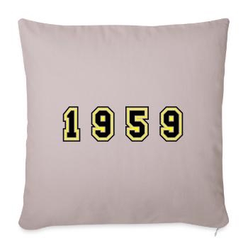 1959 Year Number - Sofa pillowcase 17,3'' x 17,3'' (45 x 45 cm) - light taupe - Front