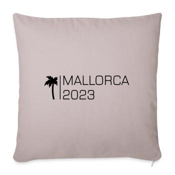 Mallorca 2023 - Sofa pillowcase 17,3'' x 17,3'' (45 x 45 cm) - light taupe - Front