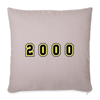 Numéro de l’année 2000 - Housse de coussin décorative 45 x 45 cm - taupe clair - Devant