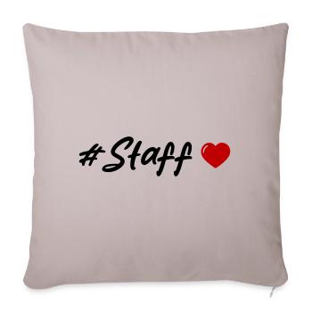Staff Heart - Sofa pillowcase 17,3'' x 17,3'' (45 x 45 cm) - light taupe - Front