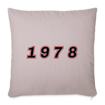 1978 Year Number - Sofa pillowcase 17,3'' x 17,3'' (45 x 45 cm) - light taupe - Front