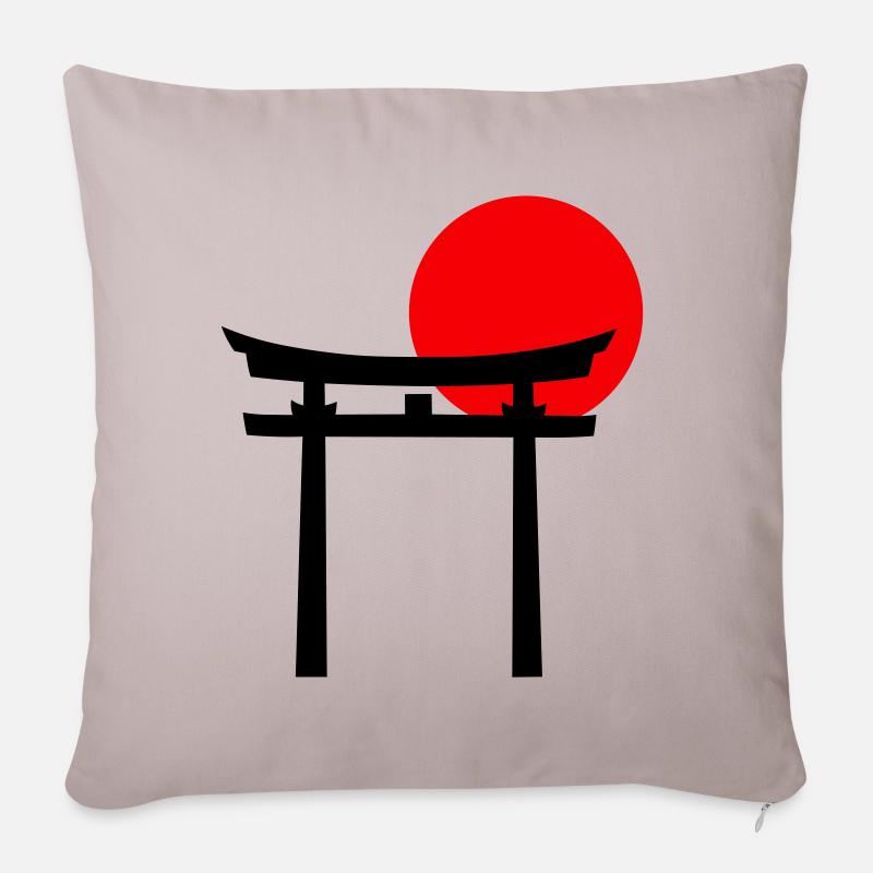 Torii - Sofakissenbezug 45 x 45 cm - helles Taupe