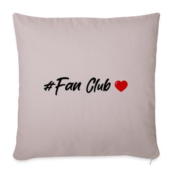 Coeur du Fan Club - Housse de coussin décorative 45 x 45 cm - taupe clair - Devant