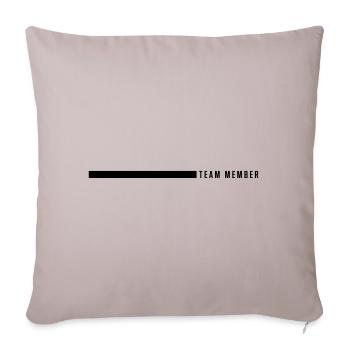 tableau de bord des membres de l'équipe - Housse de coussin décorative 45 x 45 cm - taupe clair - Devant