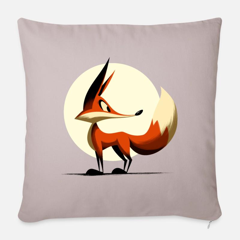 Naughty Fox - Sofa pillowcase 17,3'' x 17,3'' (45 x 45 cm) - light taupe