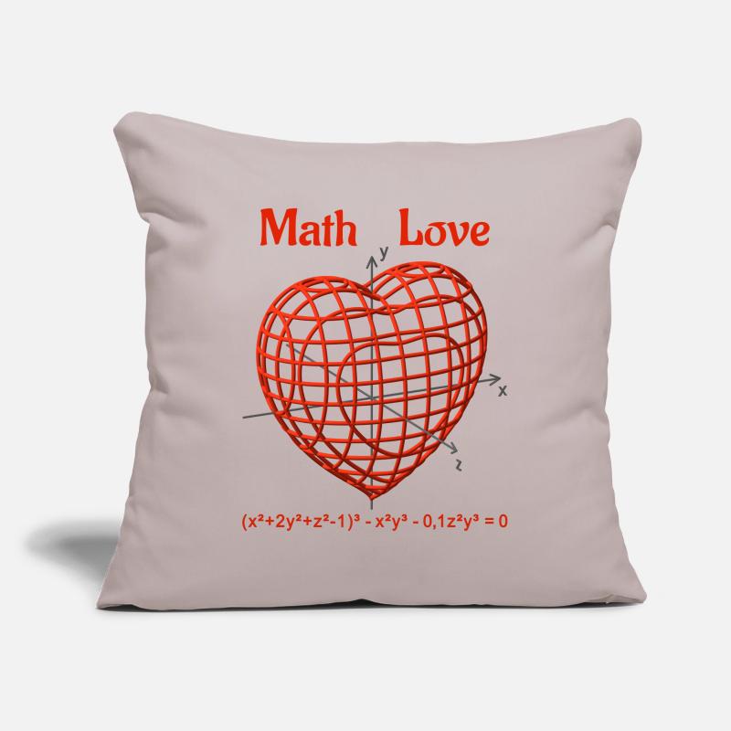 Heart Function 3D – Math Love Sofa pillowcase 17,3'' x 17,3'' (45 x 45 cm)