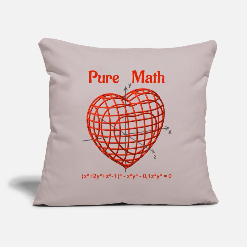 Herzfunktion 3D - Pure Math Sofakissenbezug 45 x 45 cm