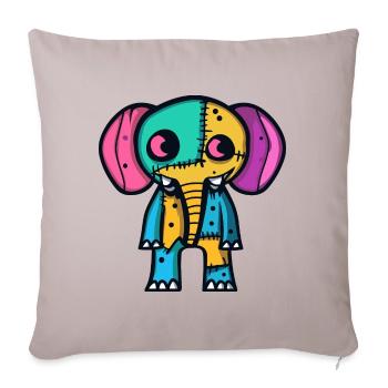 Elephant Halloween Animal - Sofa pillowcase 17,3'' x 17,3'' (45 x 45 cm) - light taupe - Front
