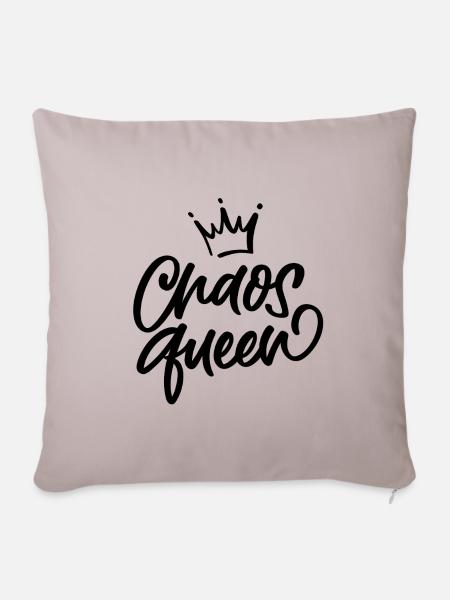 Chaos Queen - Sofakissenbezug 45 x 45 cm - helles Taupe