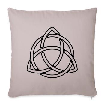 Celtic knots wonderful Celtic symbol - Sofa pillowcase 17,3'' x 17,3'' (45 x 45 cm) - light taupe - Front