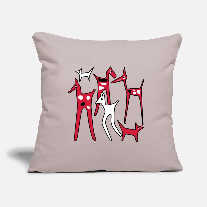 stylized horses Sofa pillowcase 17,3'' x 17,3'' (45 x 45 cm)