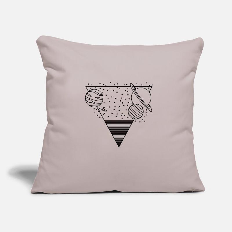 L’espace dans le triangle Housse de coussin décorative 45 x 45 cm