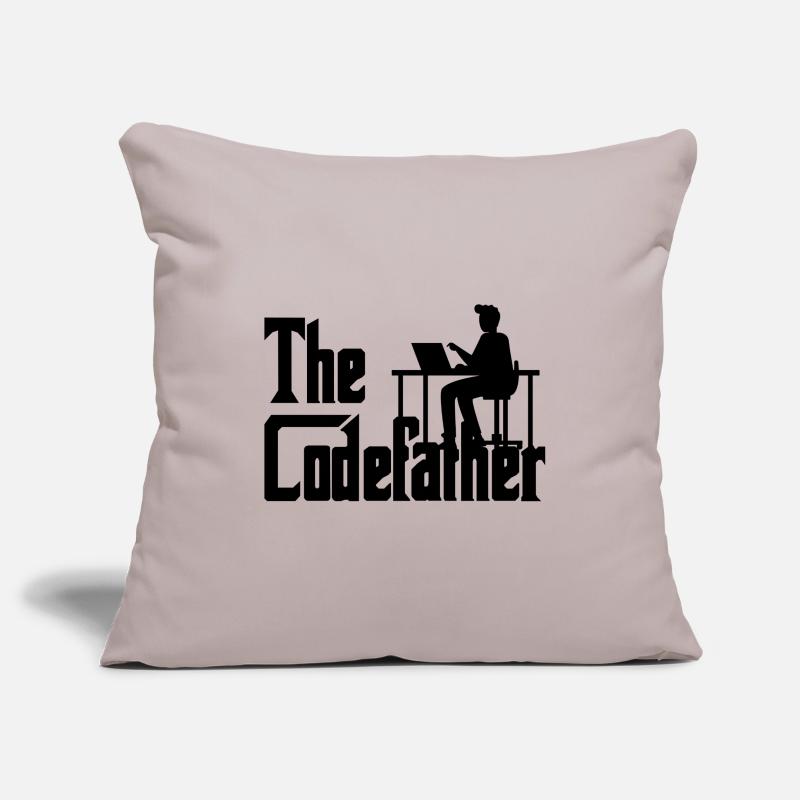 The Codefather Coding Programier Cadeau Housse de coussin décorative 45 x 45 cm
