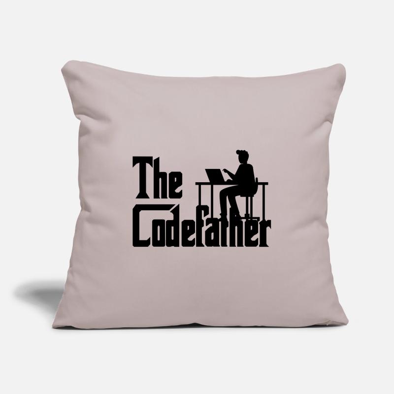 The Codefather Coding Programier Cadeau Housse de coussin décorative 45 x 45 cm