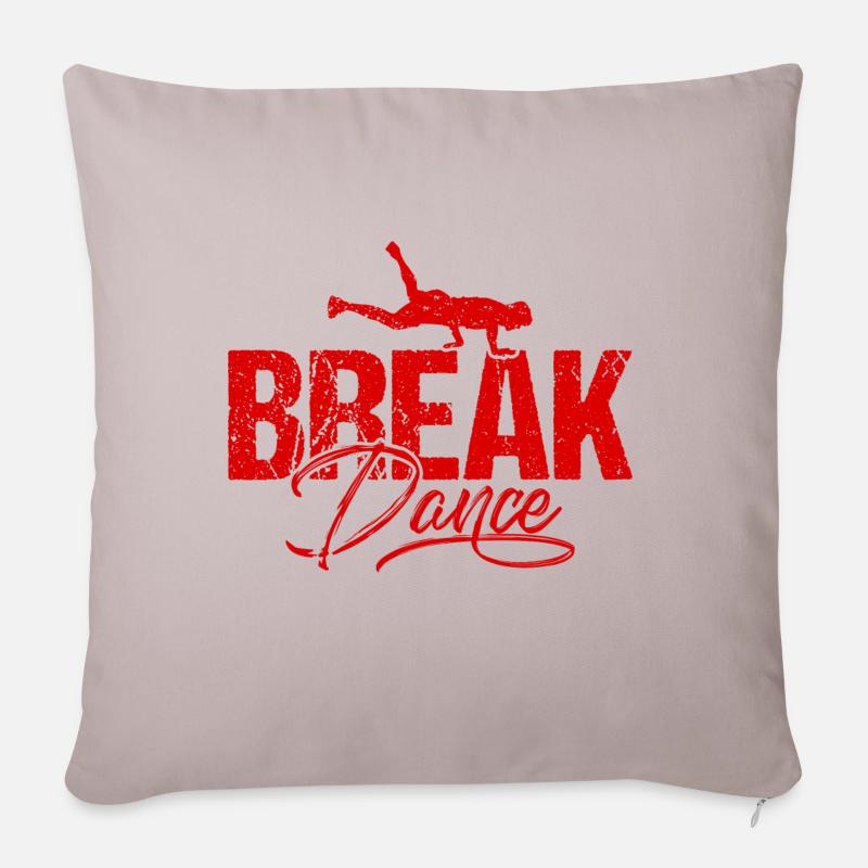 Breakdance Breakdancing - Sofakissenbezug 45 x 45 cm - helles Taupe