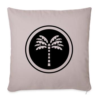 Palm Tree Symbol - Sofakissenbezug 45 x 45 cm - helles Taupe - Vorne
