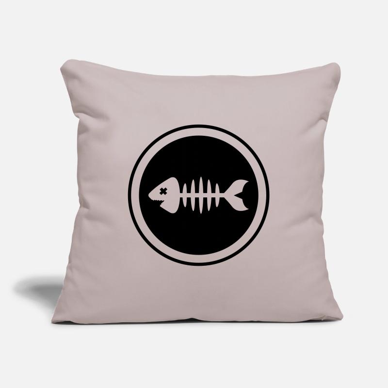 Fish Symbol Bone Bone Sofa pillowcase 17,3'' x 17,3'' (45 x 45 cm)