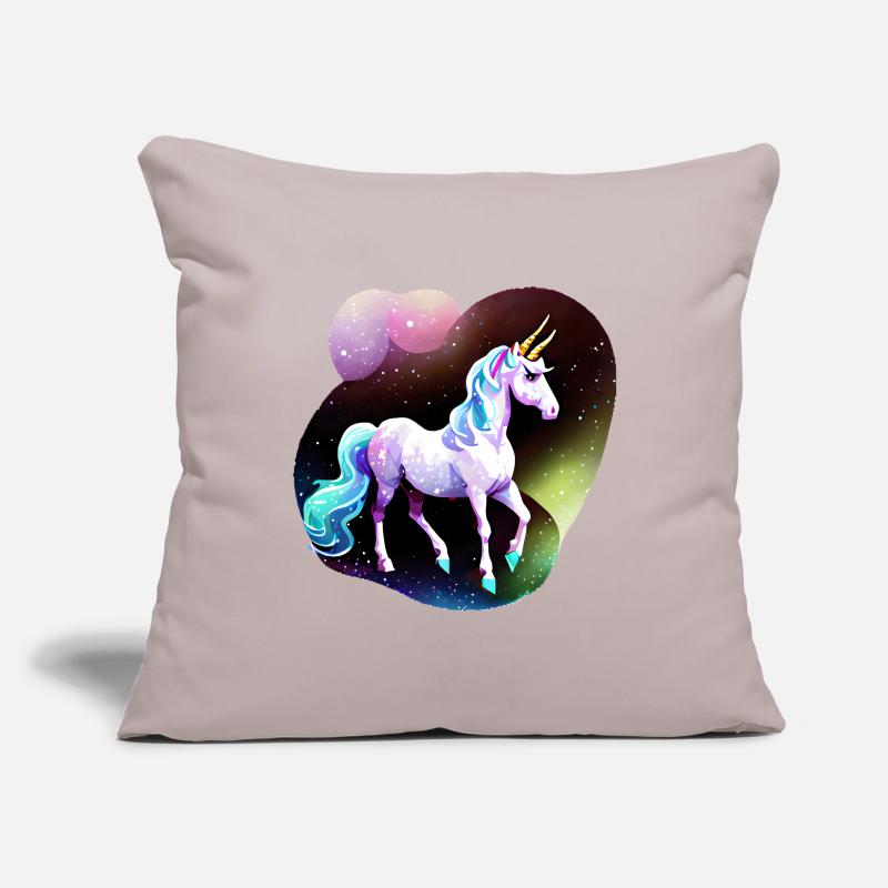 Einhorn Kunst Einhörner Geschenkidee Sofakissenbezug 45 x 45 cm