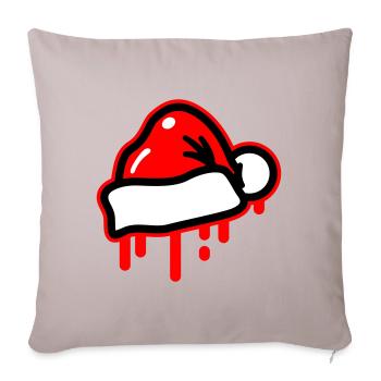 Christmas Christmas Hat Xmas Santa - Sofa pillowcase 17,3'' x 17,3'' (45 x 45 cm) - light taupe - Front
