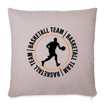 Équipe de basket-ball Club Homme - Housse de coussin décorative 45 x 45 cm - taupe clair - Devant