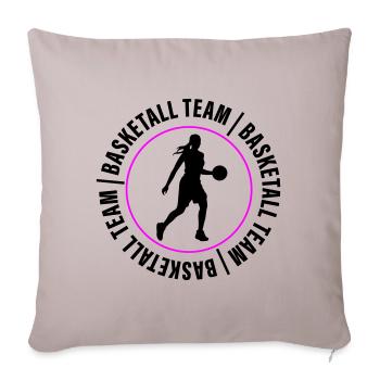 Basketball Team Club Woman - Sofa pillowcase 17,3'' x 17,3'' (45 x 45 cm) - light taupe - Front