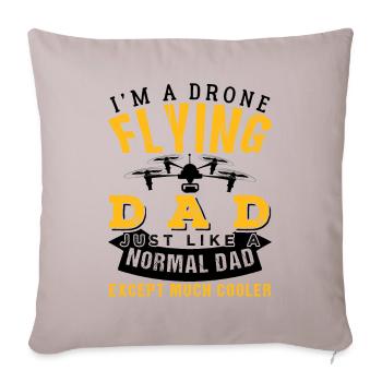 Cool Drone Flying Dad - Sofakissenbezug 45 x 45 cm - helles Taupe - Vorne