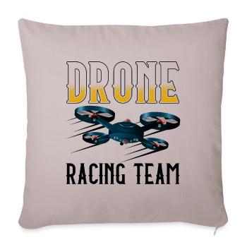 Drone Racing Team - Sofakissenbezug 45 x 45 cm - helles Taupe - Vorne