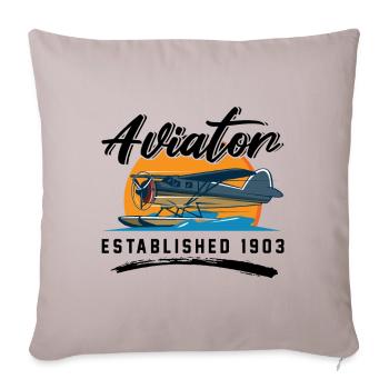 Airplane Aircraft Aviator Commercial Airline Pilot - Sofakissenbezug 45 x 45 cm - helles Taupe - Vorne