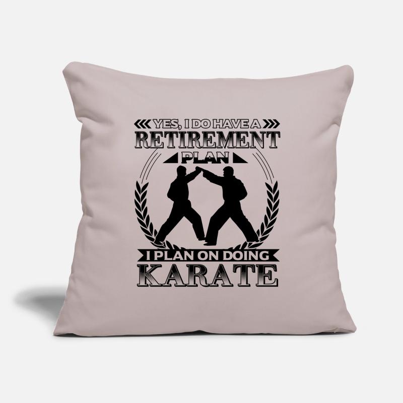 Retirement Plan Karate Sofa pillowcase 17,3'' x 17,3'' (45 x 45 cm)