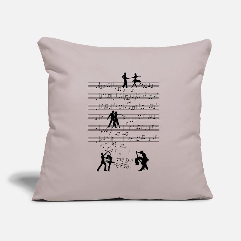 Salsa Dancer Music Notes Dancing Gift Sofa pillowcase 17,3'' x 17,3'' (45 x 45 cm)
