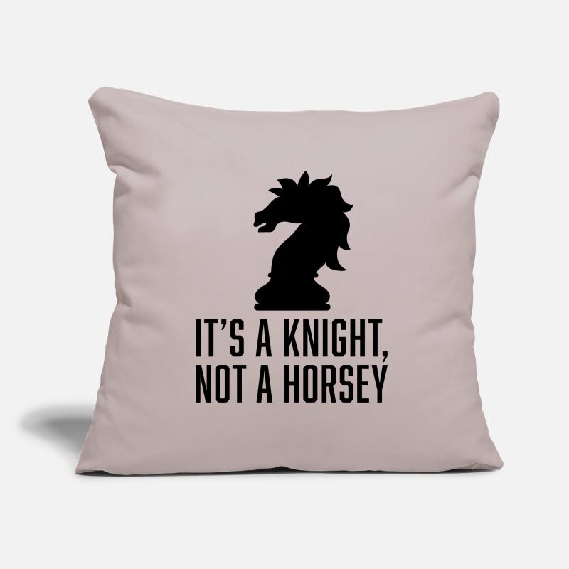 C’est un chevalier pas un cheval Housse de coussin décorative 45 x 45 cm