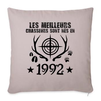 Chasseur | Anniversaire chasseur 1992 cadeau 1992 - Housse de coussin décorative 45 x 45 cm - taupe clair - Devant