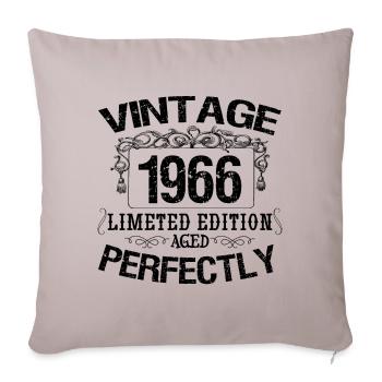 1966 Vintage | Limited edition 1966 aged perfectly - Housse de coussin décorative 45 x 45 cm - taupe clair - Devant