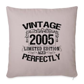 2005 Vintage | Limited edition 2005 aged perfectly - Housse de coussin décorative 45 x 45 cm - taupe clair - Devant