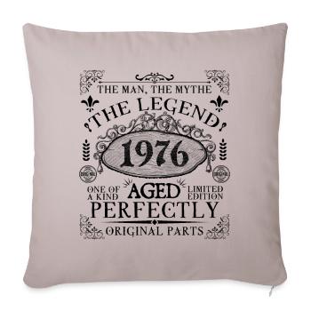 1976| The Legend since 1976 birthday - Sofa pillowcase 17,3'' x 17,3'' (45 x 45 cm) - light taupe - Front