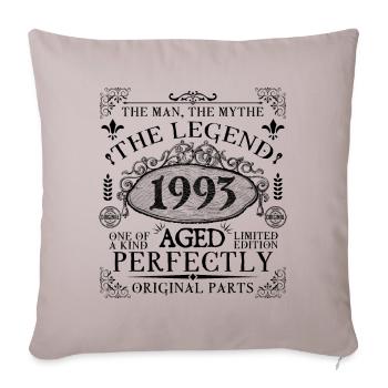 1993 | The Legend since 1993 birthday - Housse de coussin décorative 45 x 45 cm - taupe clair - Devant