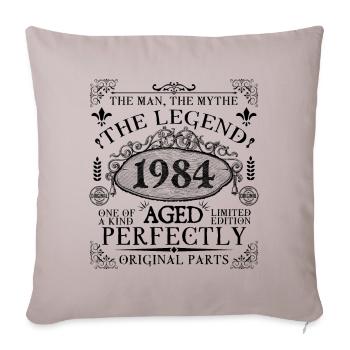 1984 | The Legend since 1984 birthday - Sofa pillowcase 17,3'' x 17,3'' (45 x 45 cm) - light taupe - Front