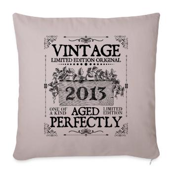 2013 | Vintage Aged Perfectly since 2013 birthday - Sofa pillowcase 17,3'' x 17,3'' (45 x 45 cm) - light taupe - Front