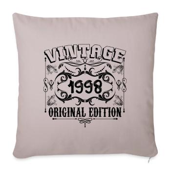 1998 | Vintage Aged Original 1998 birthday gift - Sofa pillowcase 17,3'' x 17,3'' (45 x 45 cm) - light taupe - Front