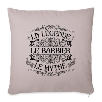 Barbier | la légende Barbier le mythe - Housse de coussin décorative 45 x 45 cm - taupe clair - Devant