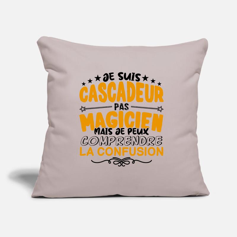 Cascadeur pas Magicien | le Meilleur Cascadeur ca Housse de coussin décorative 45 x 45 cm