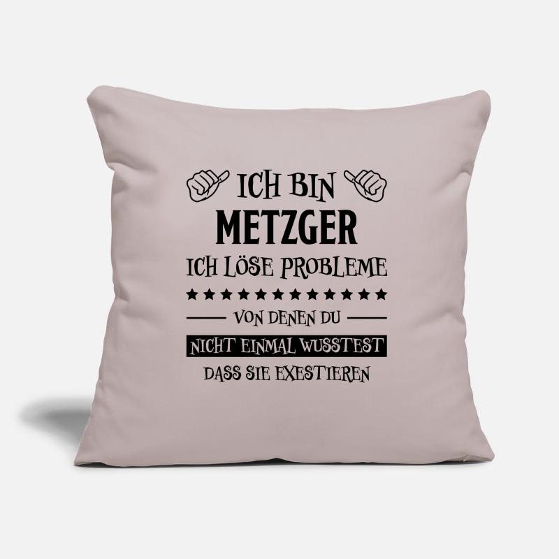 Metzger Beruf Lustiger Spruch Fleischer Geschenk Sofakissenbezug 45 x 45 cm