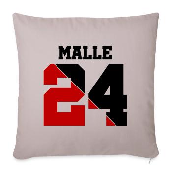 Malle 24 - Housse de coussin décorative 45 x 45 cm - taupe clair - Devant