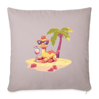 Camel Summer Beach Vacation - Sofa pillowcase 17,3'' x 17,3'' (45 x 45 cm) - light taupe - Front