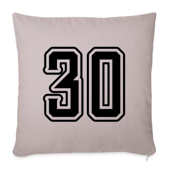 Symbole de 30 chiffres - Housse de coussin décorative 45 x 45 cm - taupe clair - Devant