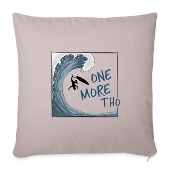 Encore une grosse vague ! Surfeur de vagues japonais - Housse de coussin décorative 45 x 45 cm - taupe clair - Devant