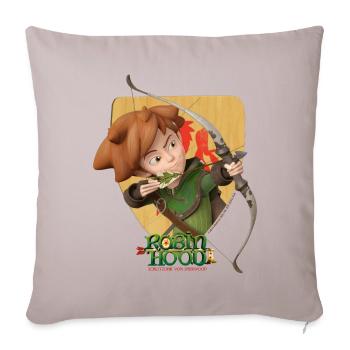 Robin Hood Schießt Mit Seinem Bogen - Sofakissenbezug 45 x 45 cm - helles Taupe - Vorne